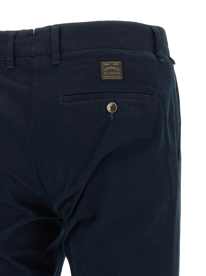 Incotex Sample Sale | Incotex Blue Cotton Casual Pants - | Designer outlet