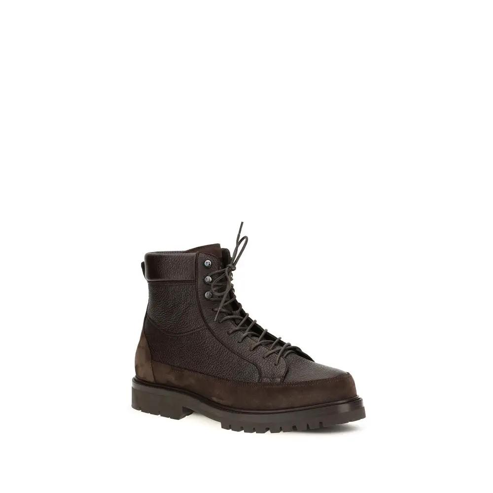 Brunello Cucinelli Sample Sale | Brunello Cucinelli Brown Deer Lace-Up Boots - | Designer outlet