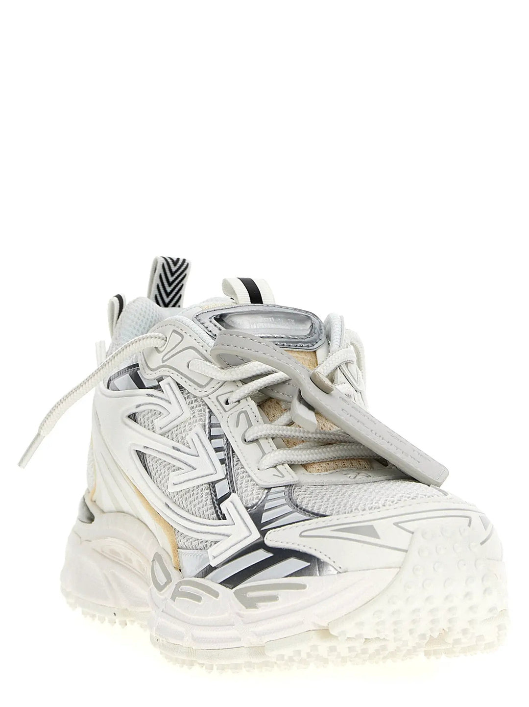 Off-White Sample Sale | Off-White White Polyethylene Athletic Sneakers - | Designer outlet
