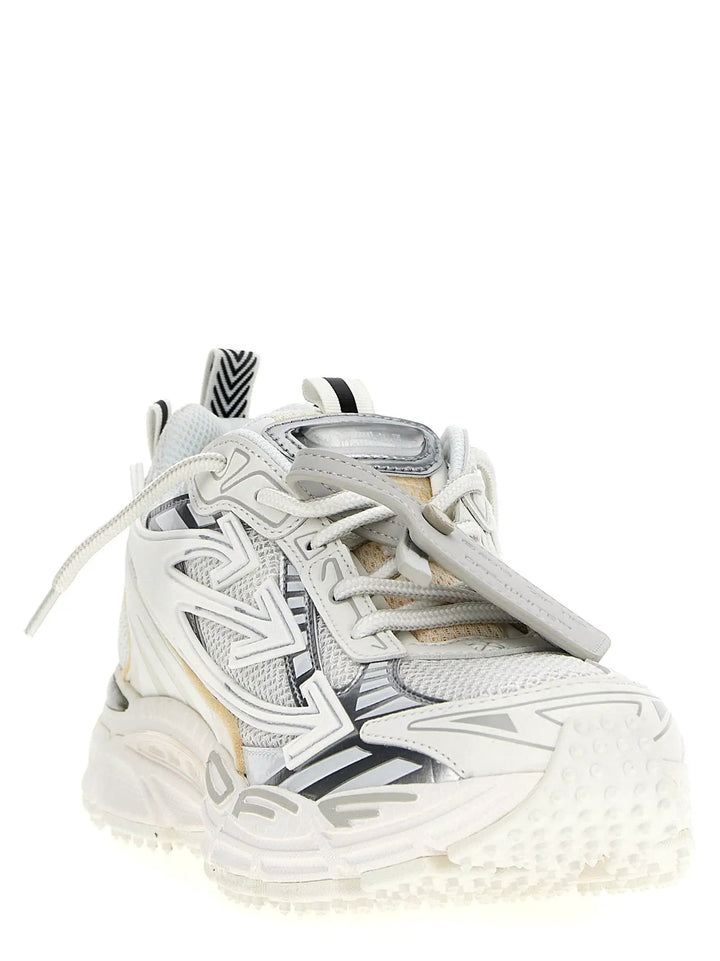 Off-White Sample Sale | Off-White White Polyethylene Athletic Sneakers - | Designer outlet