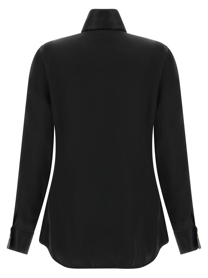 Khaite Black Acetate Blouse