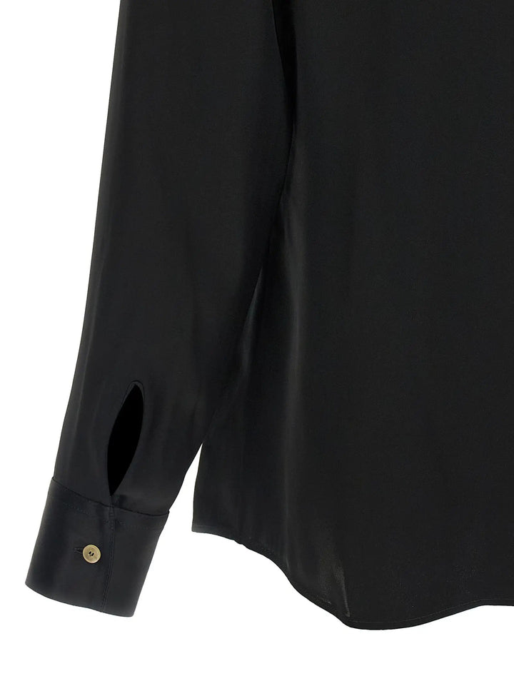 Khaite Black Acetate Blouse
