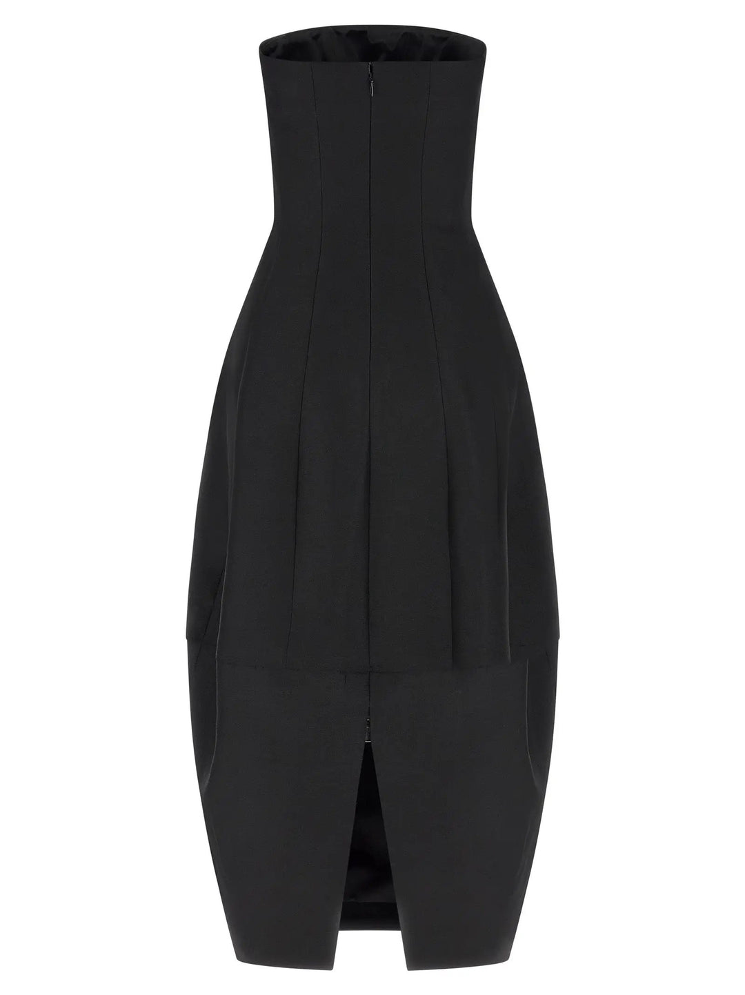 Khaite Black Wool Long Dress