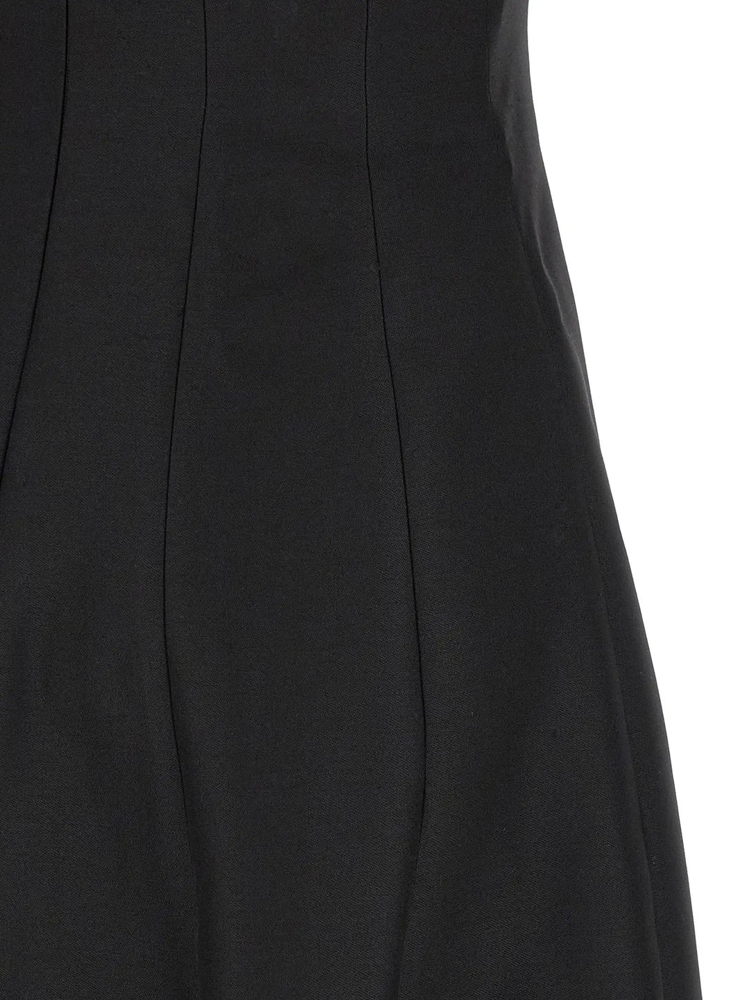Khaite Black Wool Long Dress