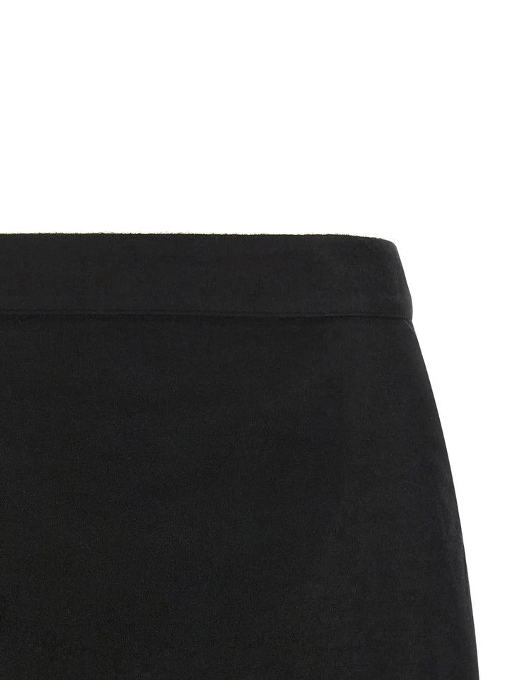 Rick Owens Sample Sale | Rick Owens Black Ramie Long Skirt - | Designer outlet