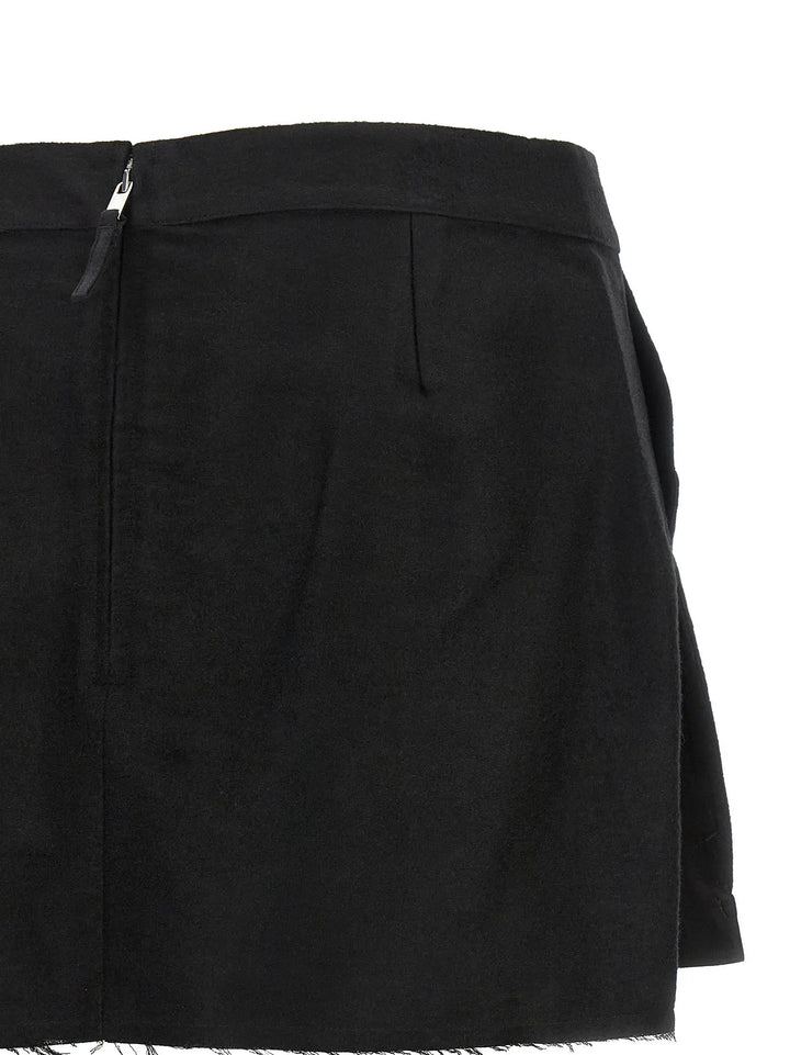 Rick Owens Sample Sale | Rick Owens Black Ramie Long Skirt - | Designer outlet