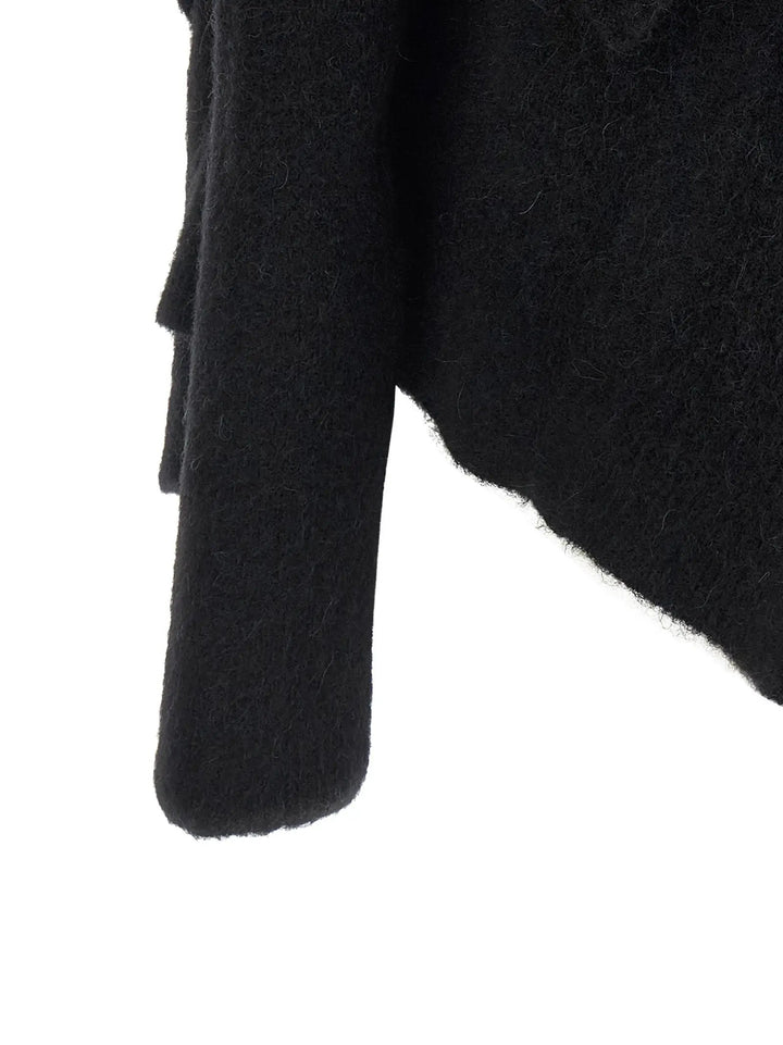 Rick Owens Sample Sale | Rick Owens Black Marabou Cardigan - | Designer outlet