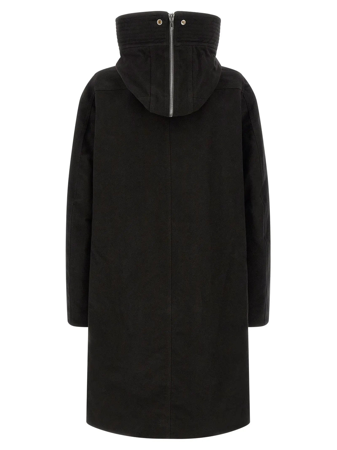 Rick Owens Black Cotton Parka