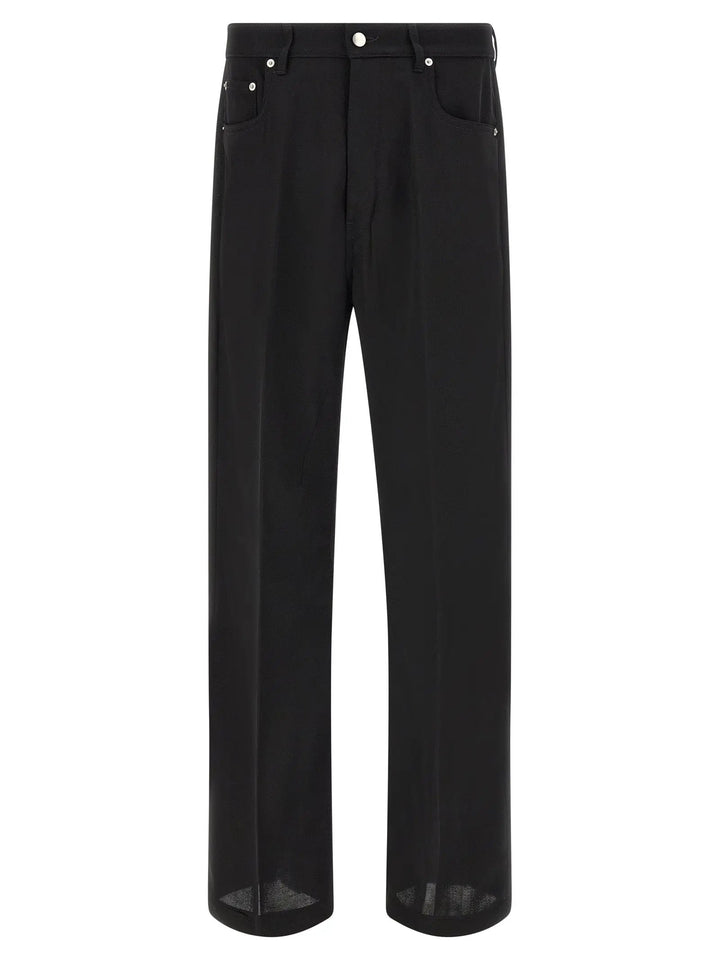 Rick Owens Sample Sale | Rick Owens Black Cotton Relaxed Fit Jeans - | Designer outlet