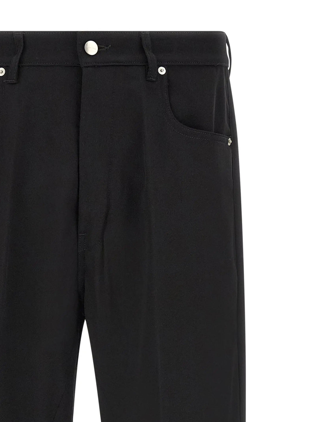 Rick Owens Sample Sale | Rick Owens Black Cotton Relaxed Fit Jeans - | Designer outlet