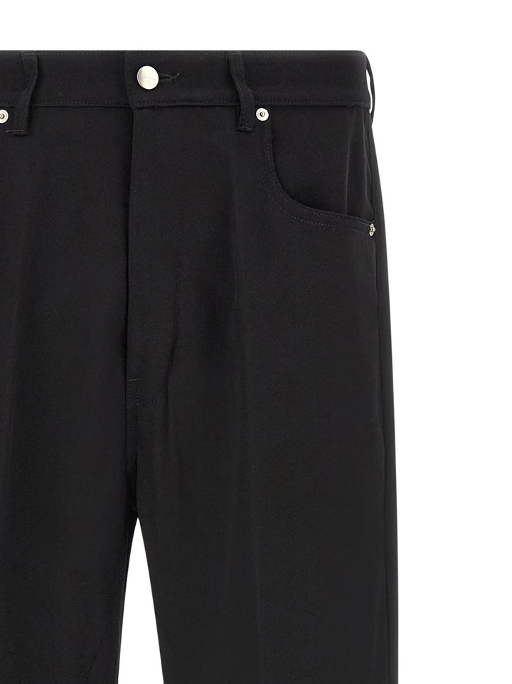 Rick Owens Sample Sale | Rick Owens Black Cotton Relaxed Fit Jeans - | Designer outlet