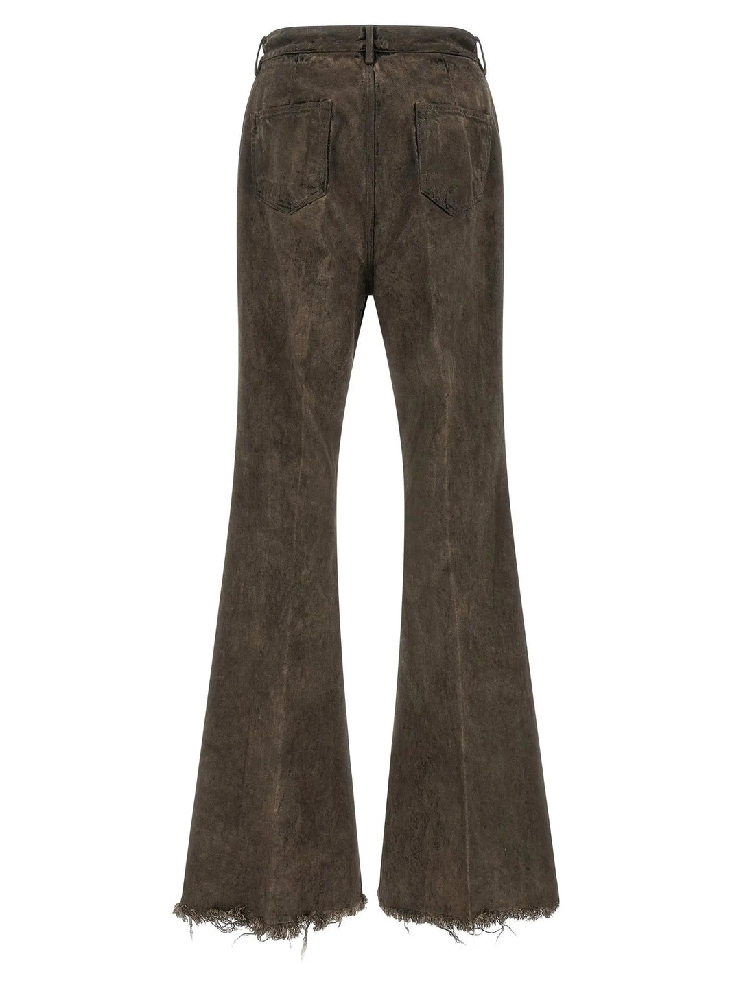 Rick Owens Gray Cotton Bootcut Jeans