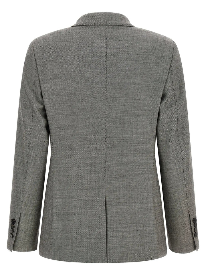 Alberto Biani Gray Wool Blazer