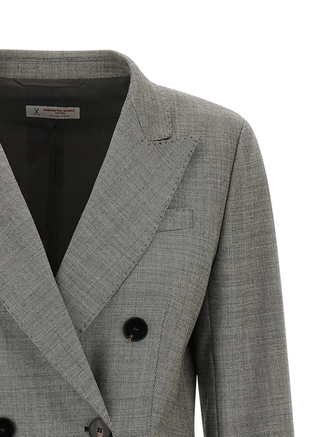 Alberto Biani Gray Wool Blazer