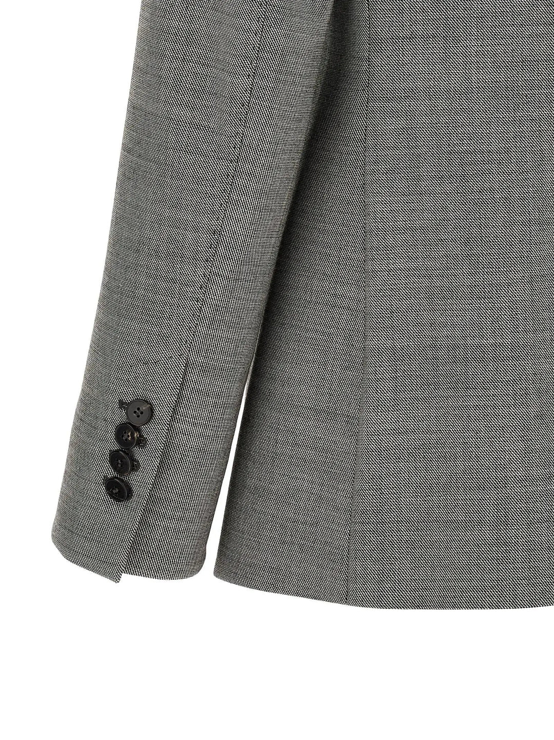 Alberto Biani Gray Wool Blazer