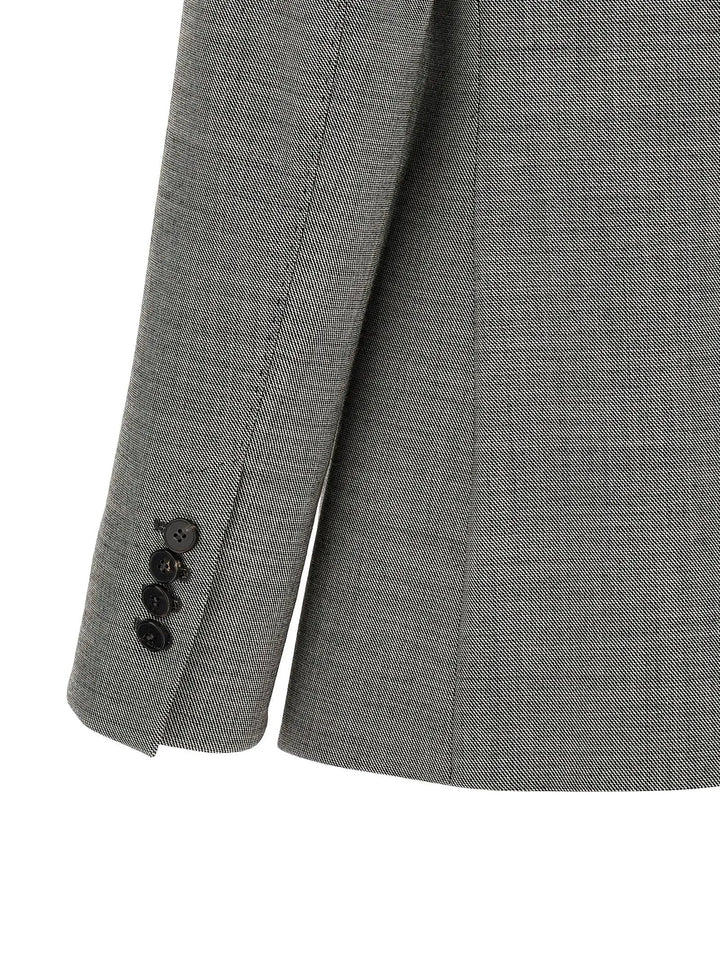 Alberto Biani Gray Wool Blazer
