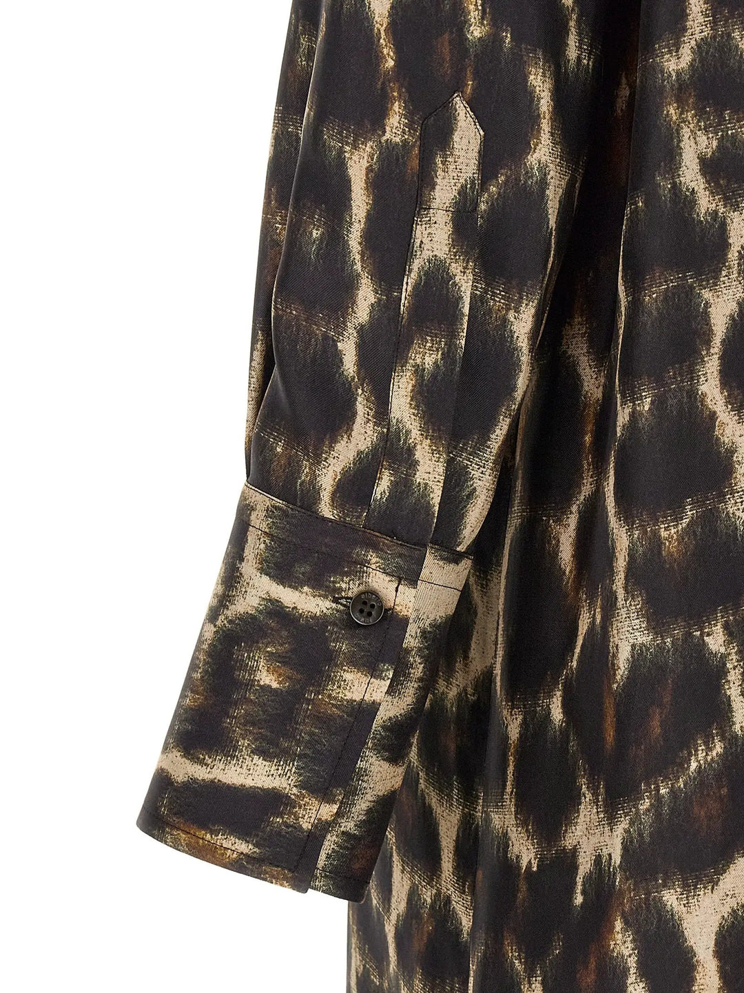 Alberto Biani Brown Silk Long Dress