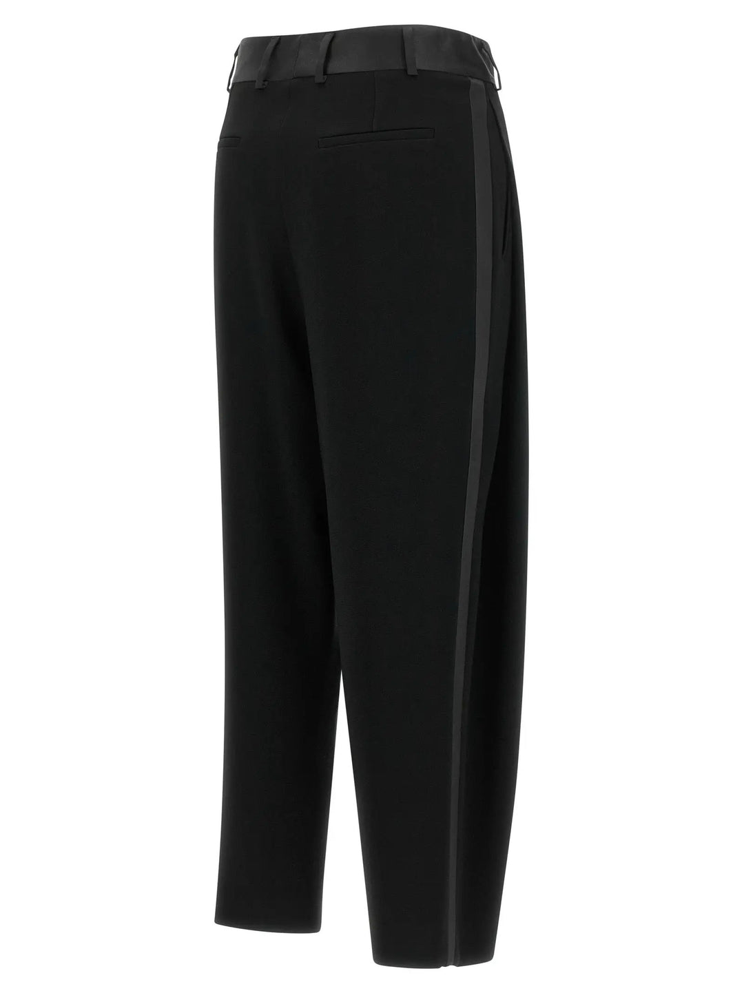 Alberto Biani Black Triacetate Dress Pants