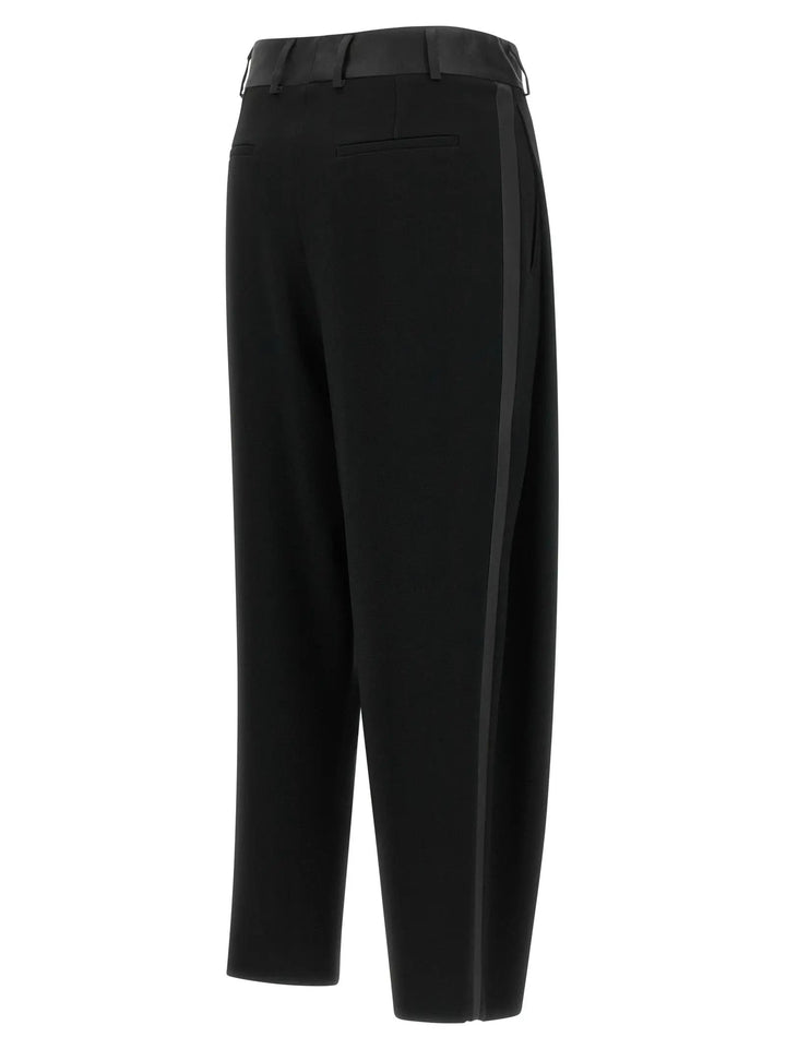 Alberto Biani Black Triacetate Dress Pants