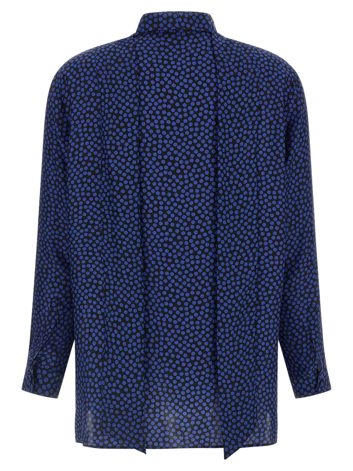 Gianluca Capannolo Blue Silk Blouse
