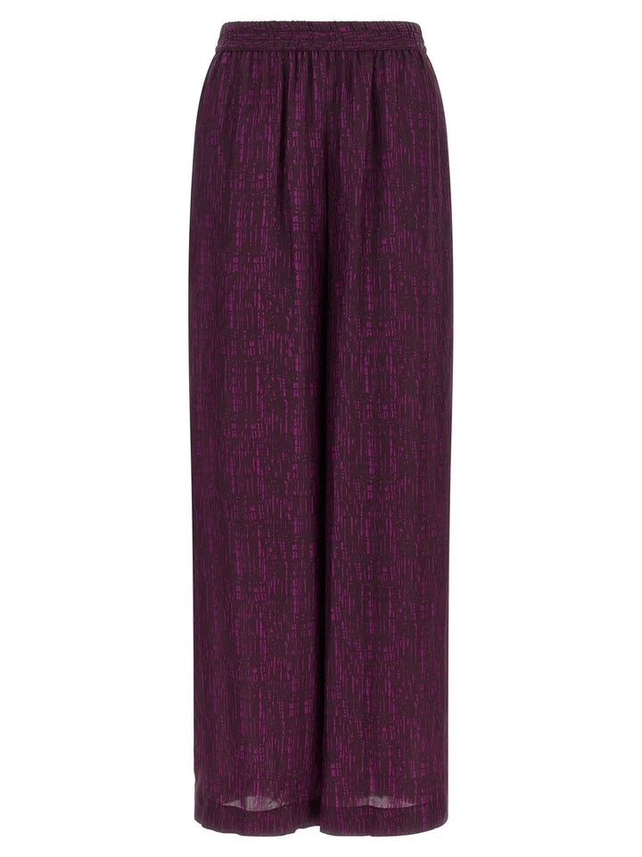 Gianluca Capannolo Purple Viscose Casual Pants