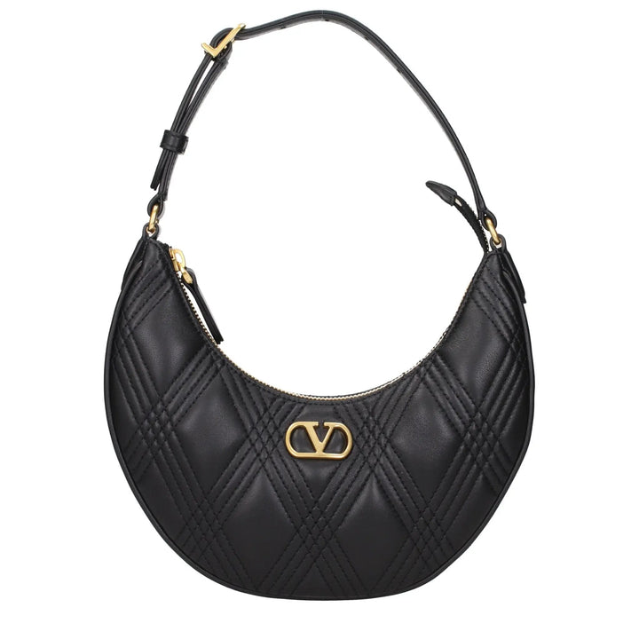 Valentino Garavani Sample Sale | Valentino Garavani Black Leather Shoulder Bag - | Designer outlet