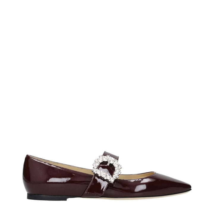 Jimmy Choo Sample Sale | Jimmy Choo Red Leather Ballet Flats - | Designer outlet