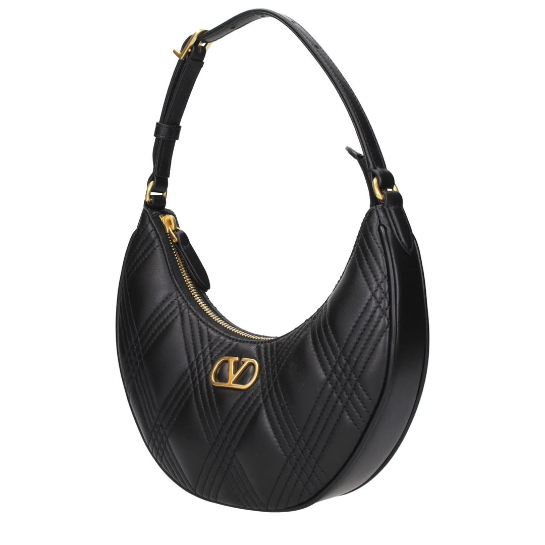 Valentino Garavani Sample Sale | Valentino Garavani Black Leather Shoulder Bag - | Designer outlet