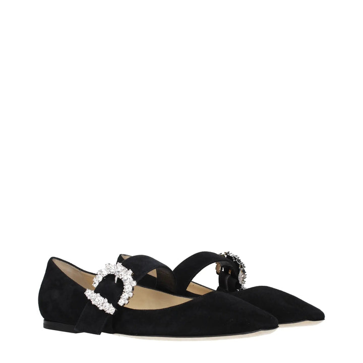 Jimmy Choo Sample Sale | Jimmy Choo Black Leather Ballet Flats - | Designer outlet