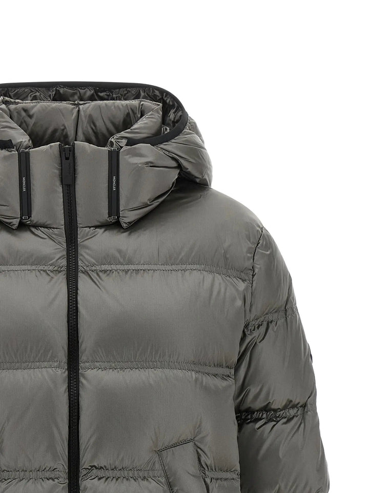 Moncler Sample Sale | Moncler Gray Polyamide Full-Length Jacket - | Designer outlet