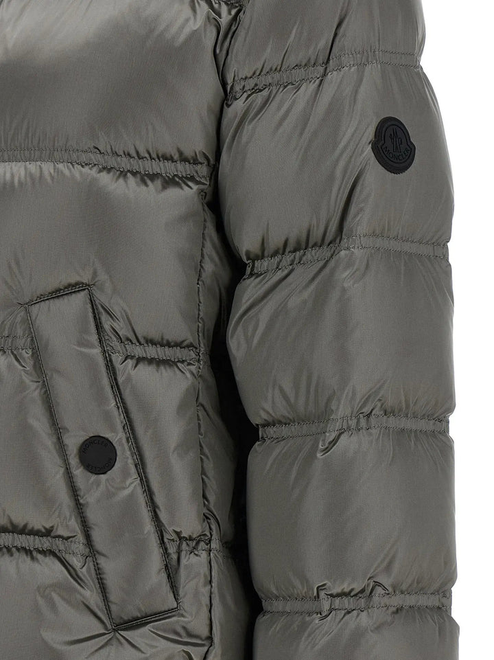 Moncler Sample Sale | Moncler Gray Polyamide Full-Length Jacket - | Designer outlet