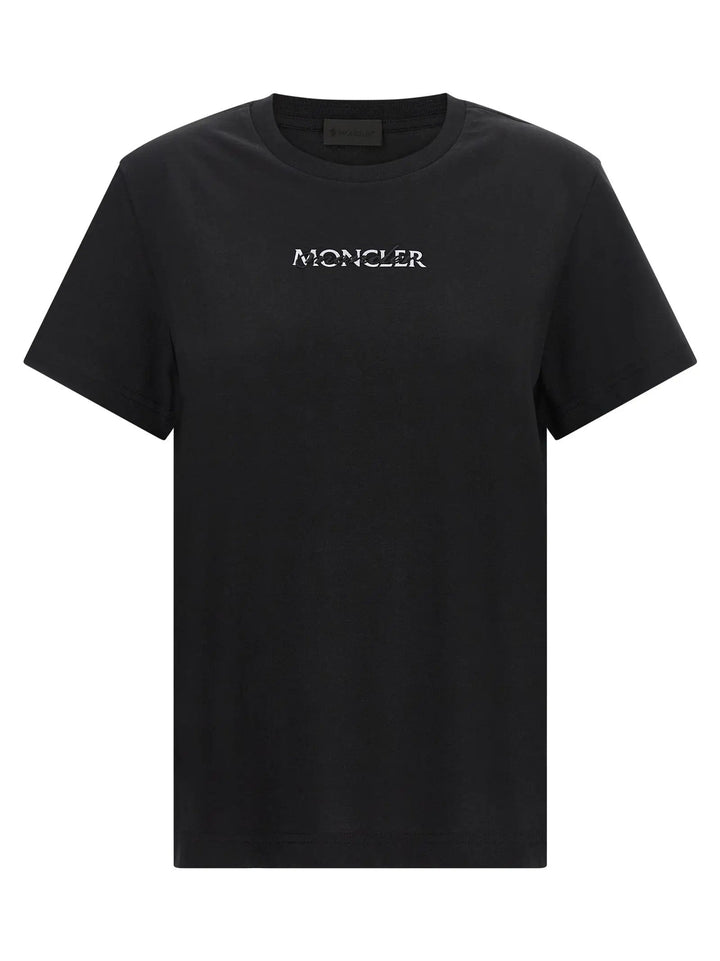Moncler Sample Sale | Moncler Black Cotton T-Shirt - | Designer outlet