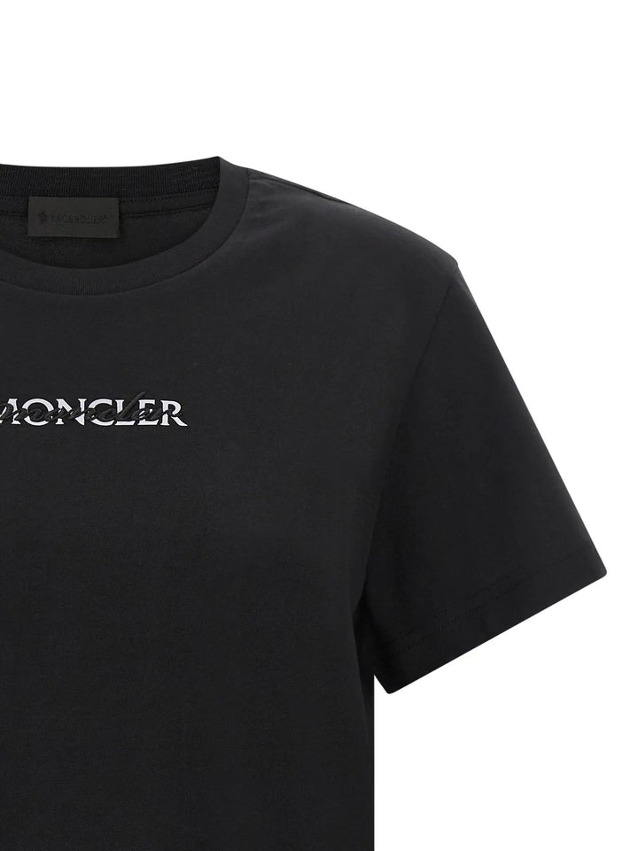 Moncler Sample Sale | Moncler Black Cotton T-Shirt - | Designer outlet