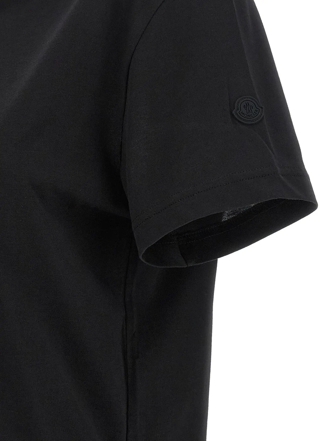 Moncler Sample Sale | Moncler Black Cotton T-Shirt - | Designer outlet
