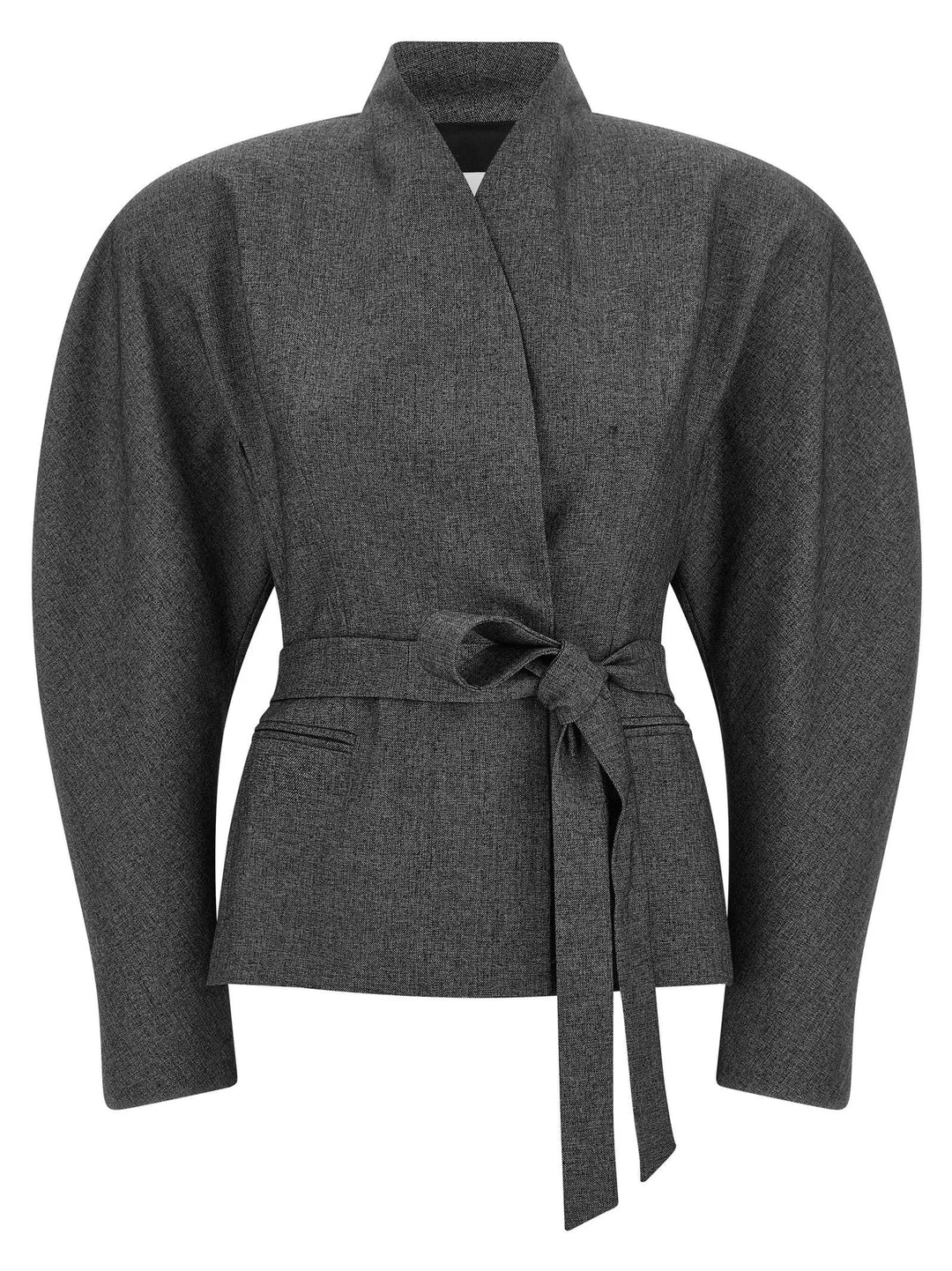 The Andamane Sample Sale | The Andamane Gray Polyester Blazer - | Designer outlet