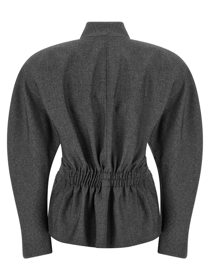 The Andamane Sample Sale | The Andamane Gray Polyester Blazer - | Designer outlet
