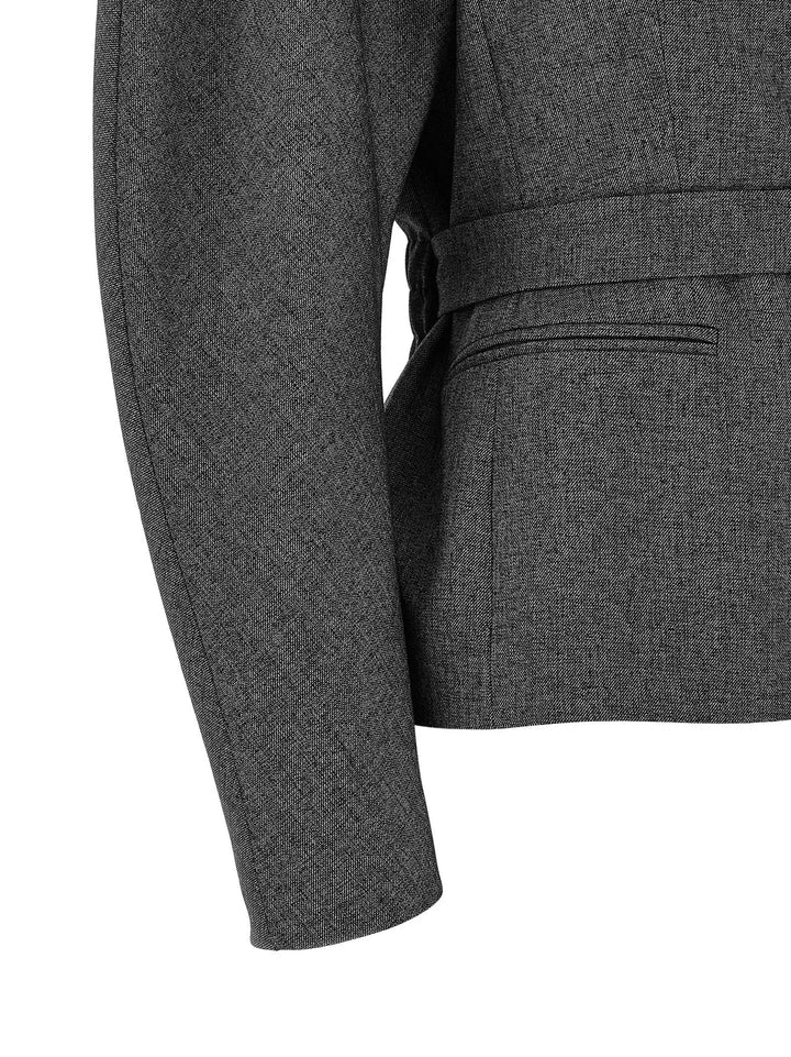 The Andamane Sample Sale | The Andamane Gray Polyester Blazer - | Designer outlet