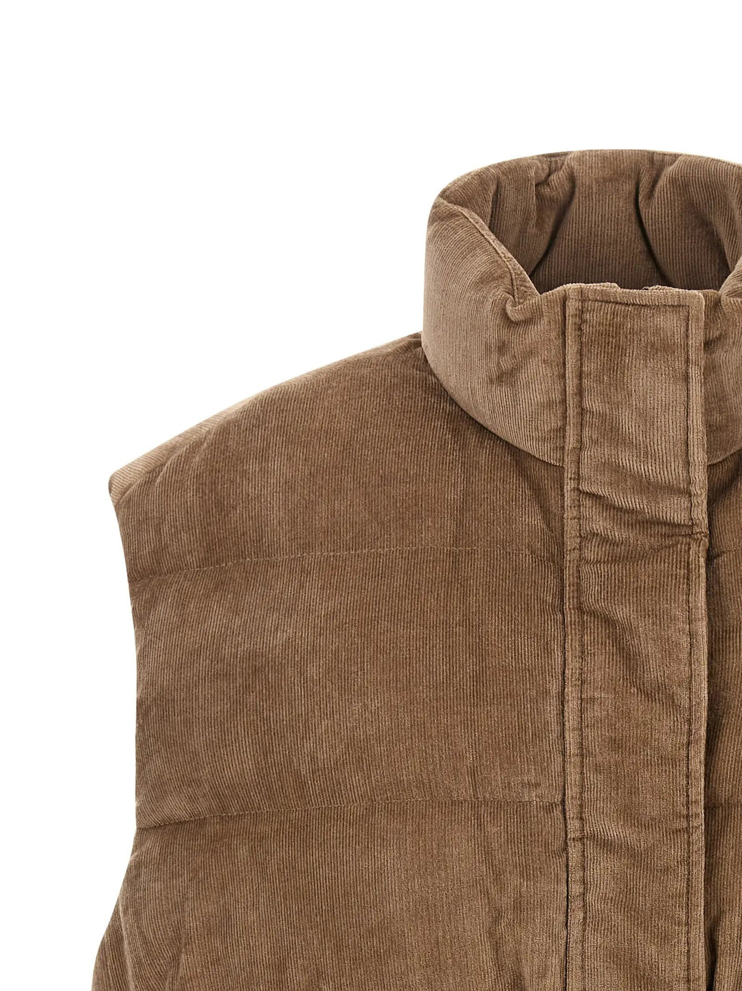 Brunello Cucinelli Sample Sale | Brunello Cucinelli Beige Viscose Sleeveless Jacket - | Designer outlet
