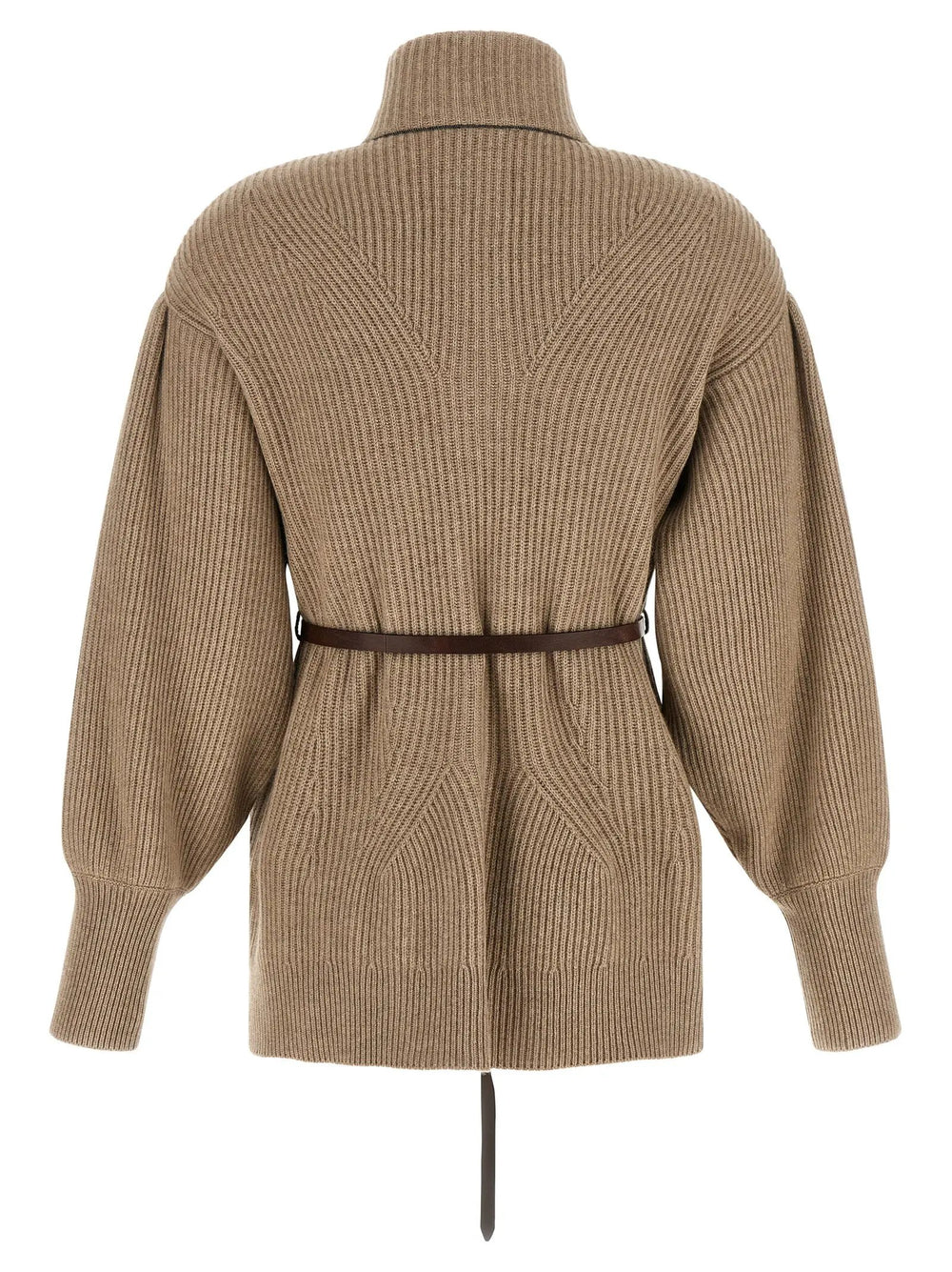 Brunello Cucinelli Sample Sale | Brunello Cucinelli Beige Virgin Wool Cardigan - | Designer outlet