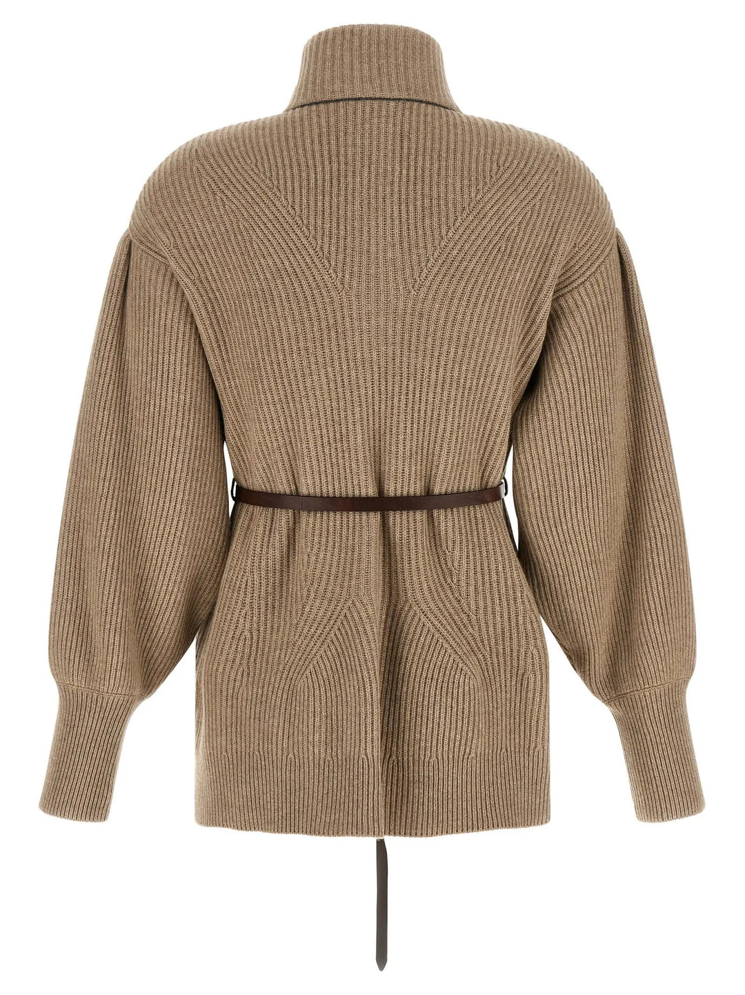 Brunello Cucinelli Sample Sale | Brunello Cucinelli Beige Virgin Wool Cardigan - | Designer outlet