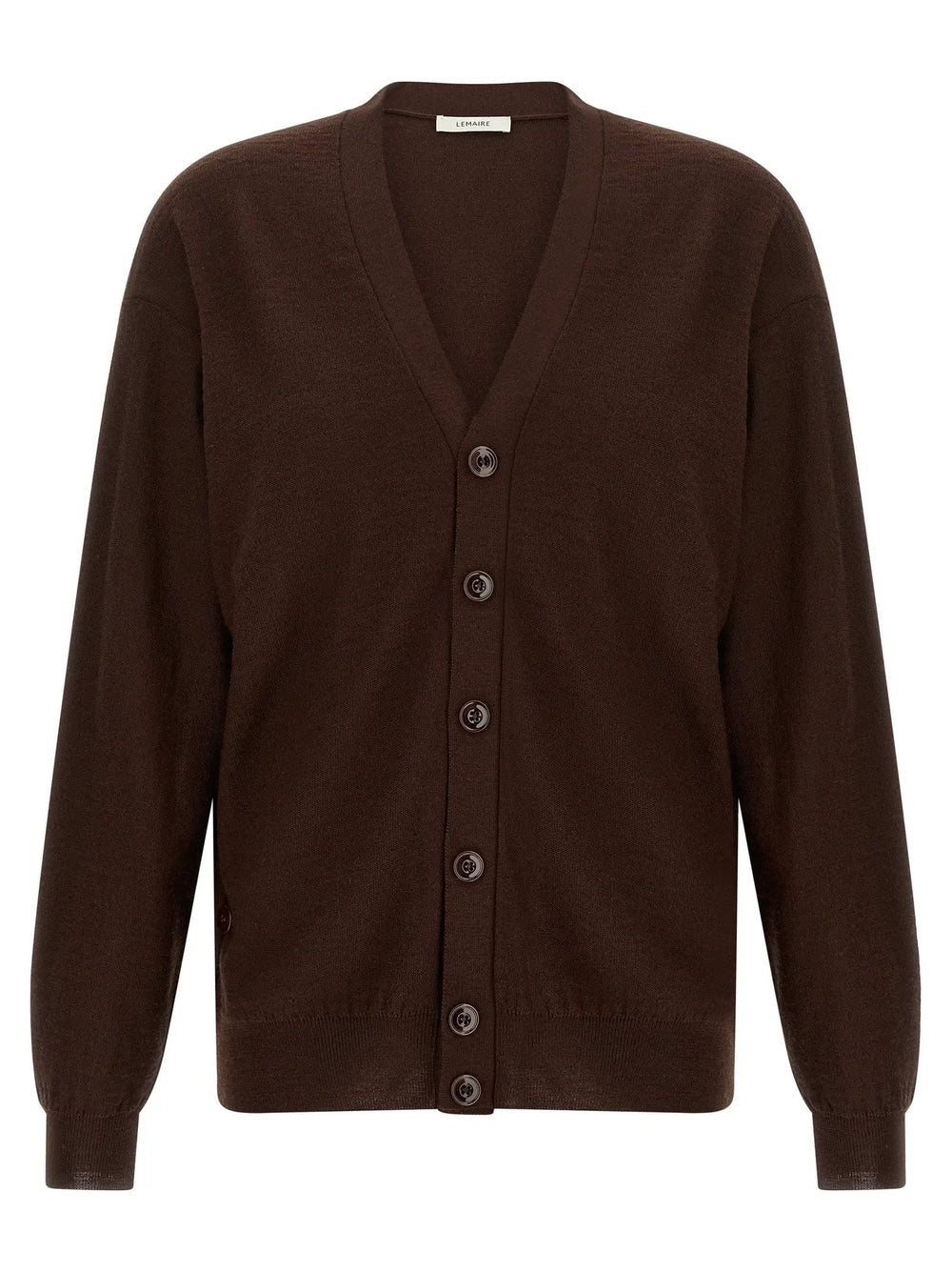 Lemaire Sample Sale | Lemaire Bordeaux Wool Cardigan - | Designer outlet