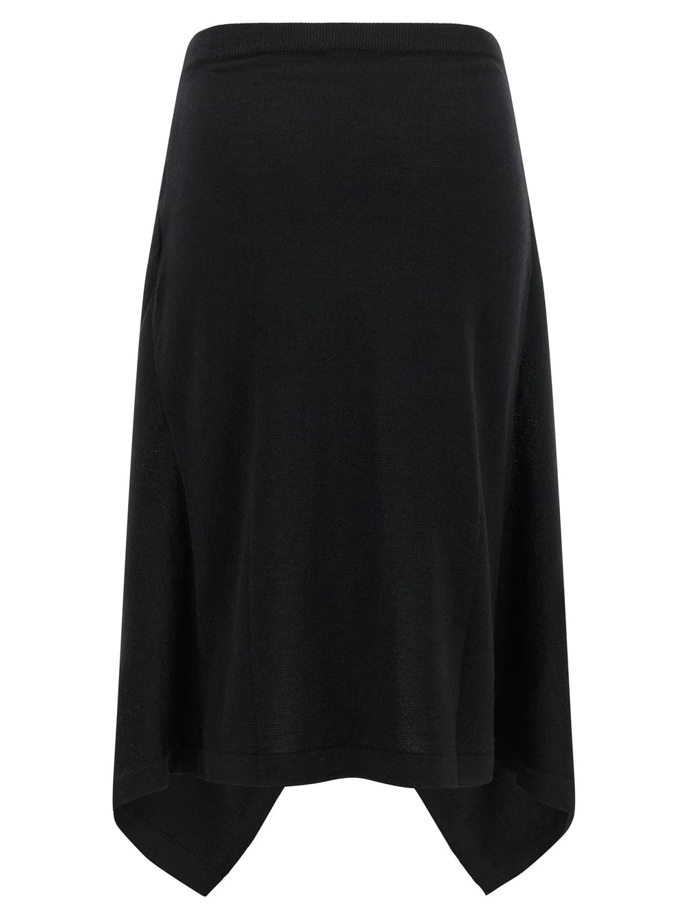 Lemaire Sample Sale | Lemaire Black Wool Midi Skirt - | Designer outlet