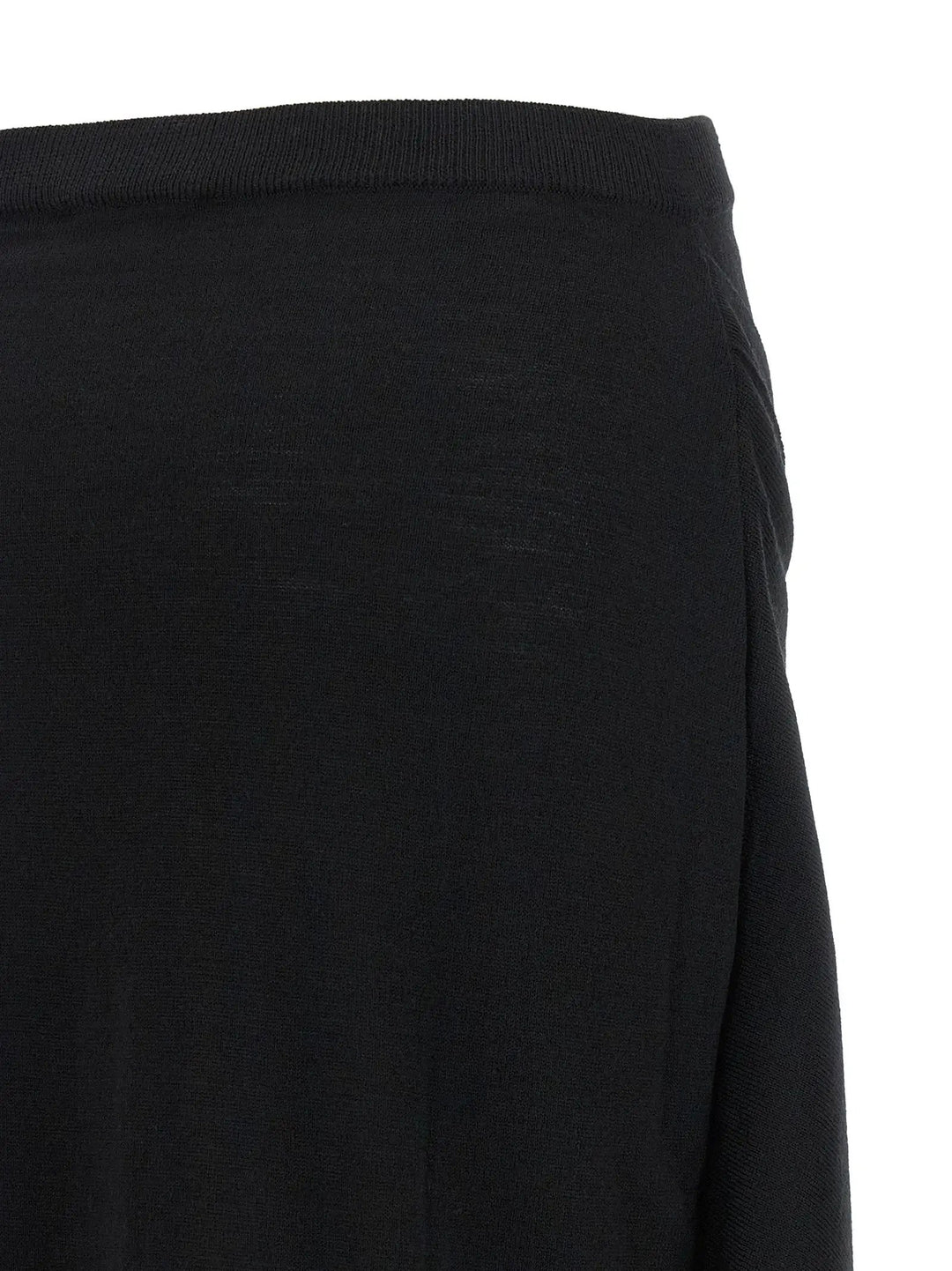 Lemaire Sample Sale | Lemaire Black Wool Midi Skirt - | Designer outlet