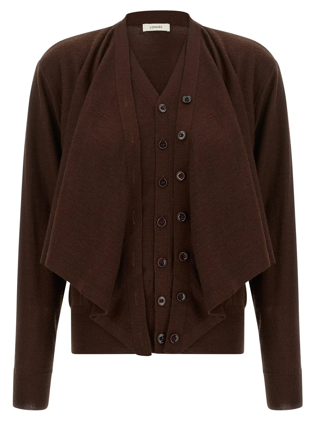 Lemaire Sample Sale | Lemaire Bordeaux Wool Cardigan - | Designer outlet