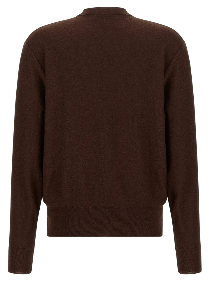 Lemaire Sample Sale | Lemaire Bordeaux Wool Cardigan - | Designer outlet