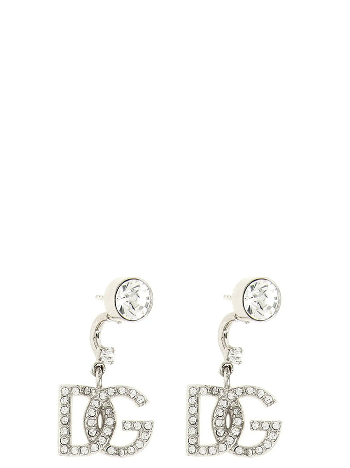 Dolce &amp; Gabbana Sample Sale | Dolce &amp; Gabbana Silver Brass Earrings - | Designer outlet