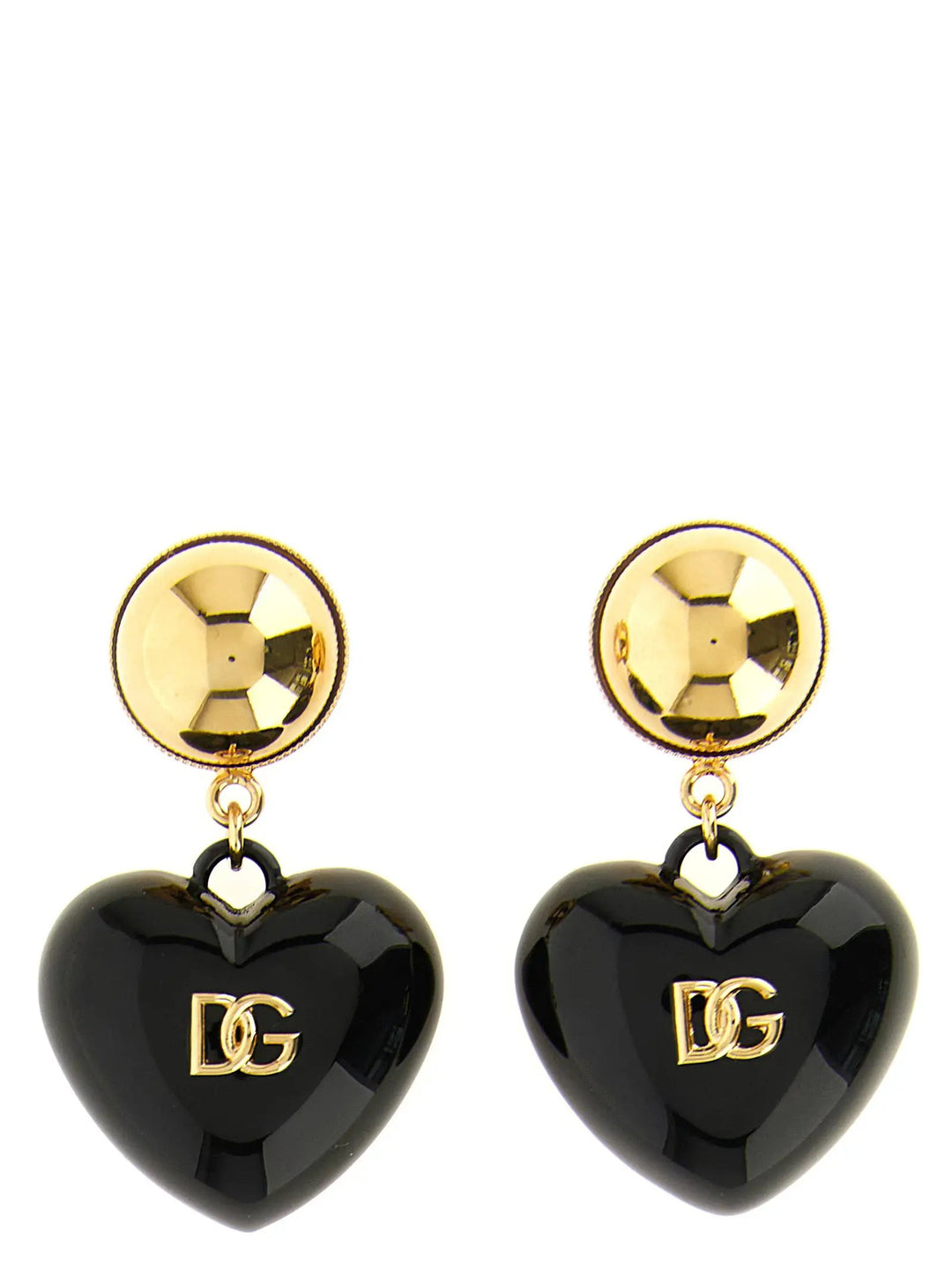 Dolce & Gabbana Sample Sale | Dolce & Gabbana Black Brass Earrings - | Designer outlet