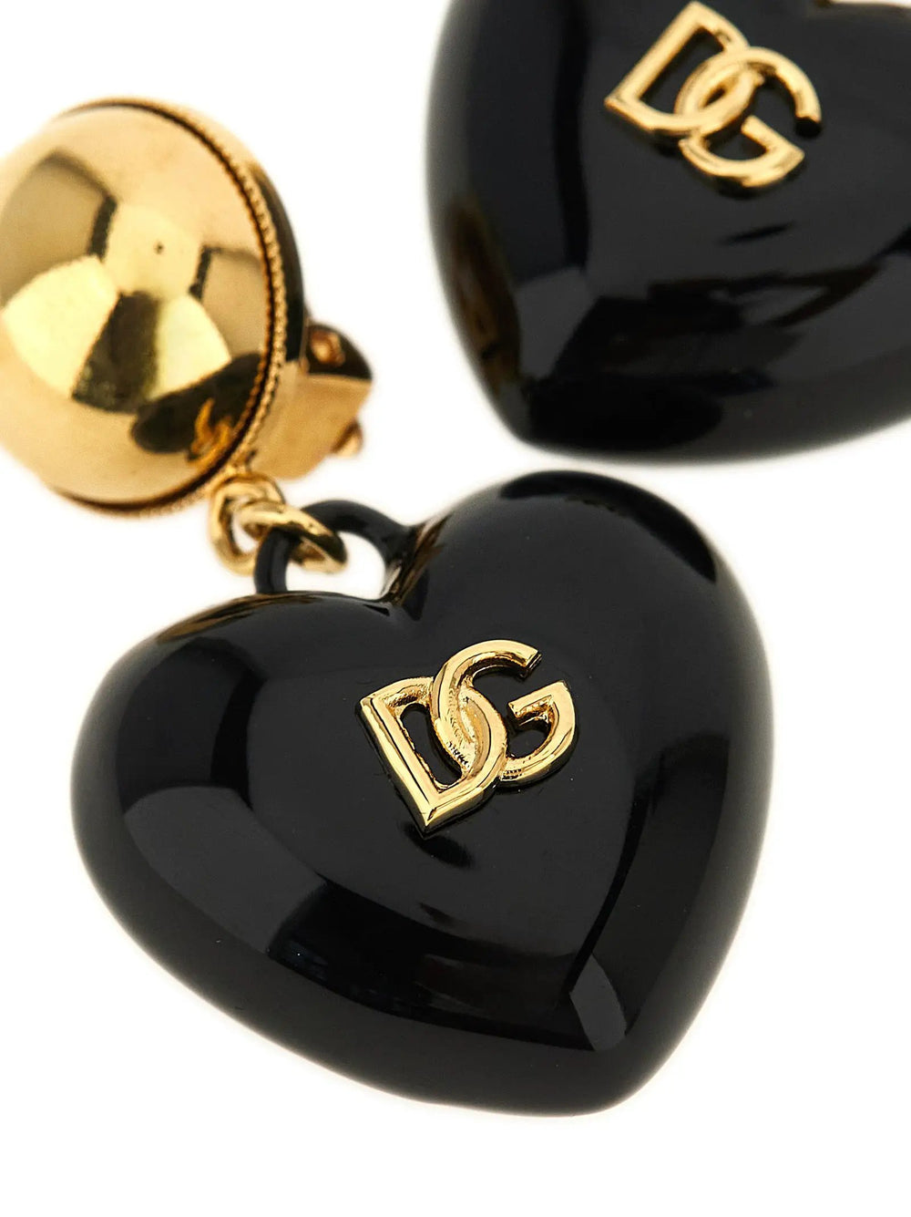 Dolce & Gabbana Sample Sale | Dolce & Gabbana Black Brass Earrings - | Designer outlet
