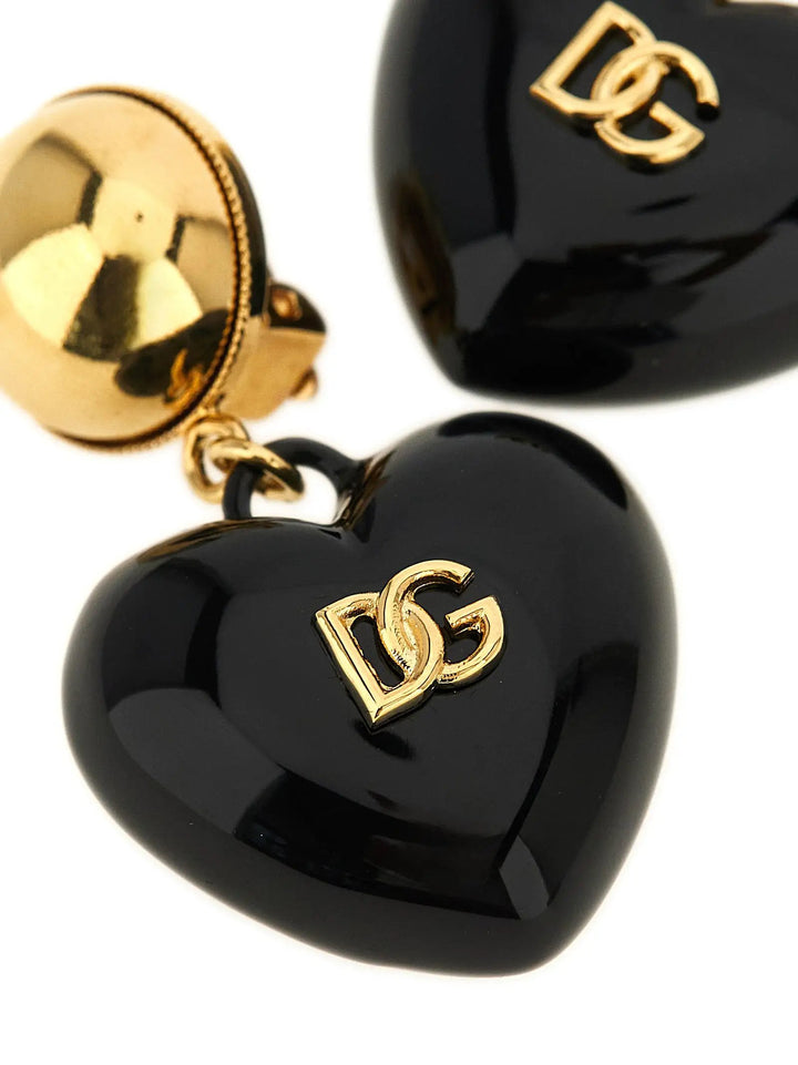 Dolce &amp; Gabbana Sample Sale | Dolce &amp; Gabbana Black Brass Earrings - | Designer outlet