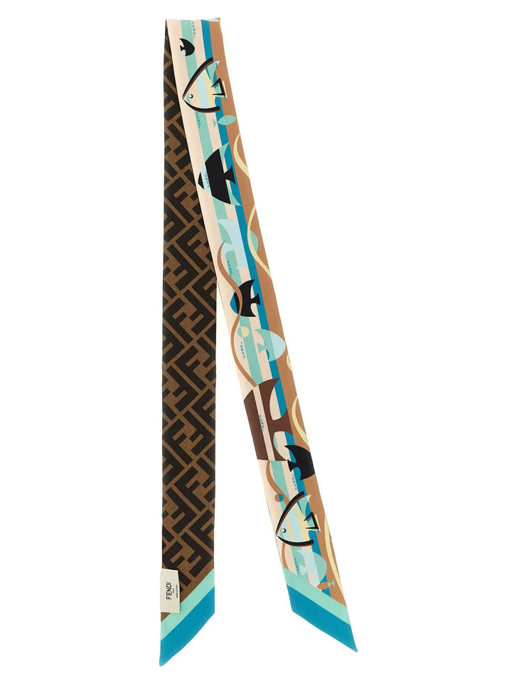 Fendi Sample Sale | Fendi Multicolor Silk Foulard - | Designer outlet